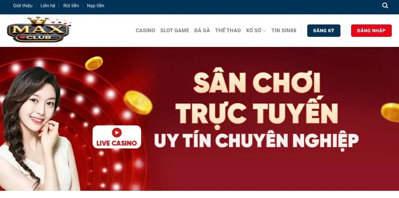 Danh sách các trò chơi nổi bật tại sảnh casino Maxclub