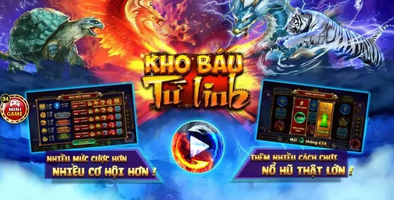 Tìm hiểu về game kho báu tứ linh Maxclub