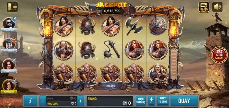 Maxclub khám phá quay hũ Barbarian Nudge Slot 