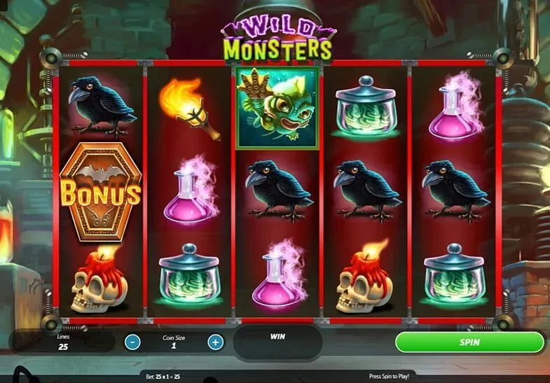 Các biểu tượng của Wild monster slot tại Maxclub